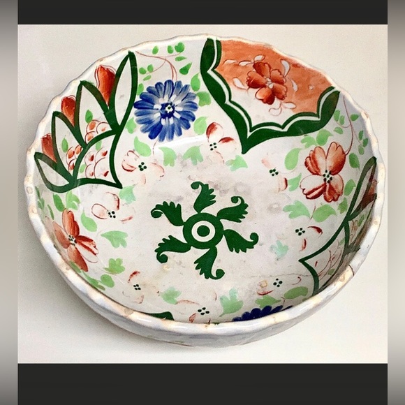 Early 19th Century Gaudy Welsh Unrecorded Green Floral Pattern "29" Bowl - Picture 1 of 10